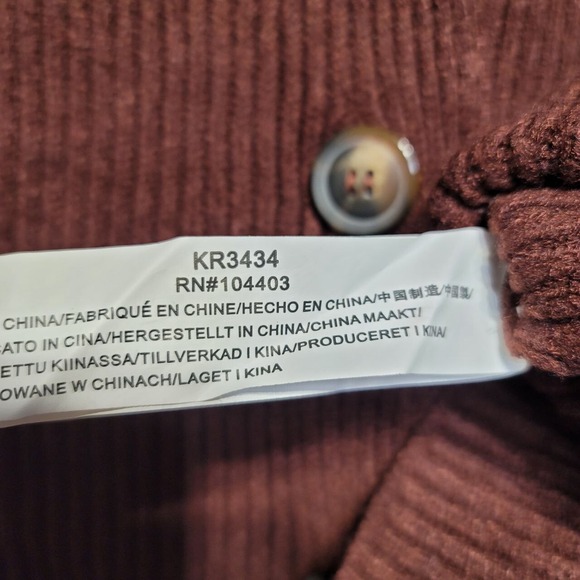 Chriselle Lim Cardigan Sweater Women Small Brown Cleo Button Ribbed Knit Cozy - Picture 12 of 14
